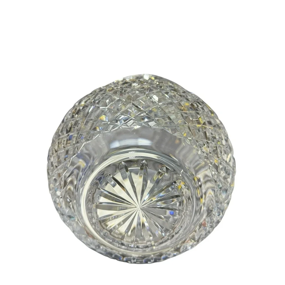 WATERFORD Crystal Bouquet Vase Spittoon Shaped Rare & Heavy Flawless Condition